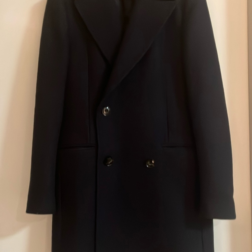 Navy wool peacoat. Size M.  Very heavy and warm and beautiful coat